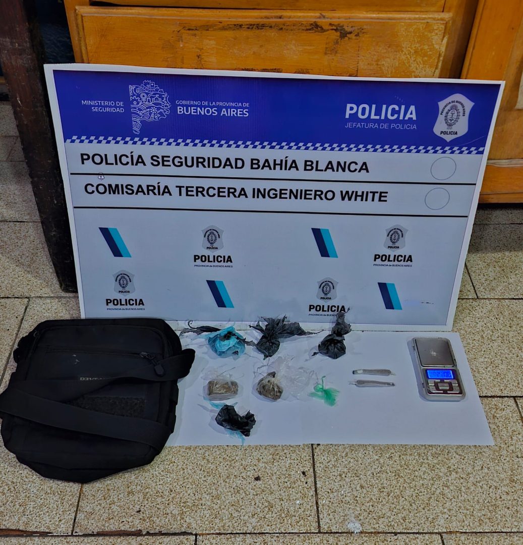 Tres detenidos con tenencia de droga en White