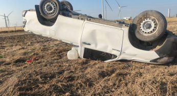 Choque frontal y vuelco en la Ruta 51