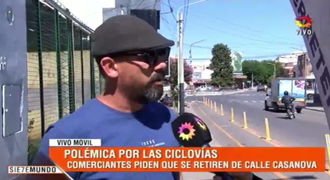 Contra la ciclovía de Casanova: “LLevó a la quiebra de todos los comercios de la cuadra”