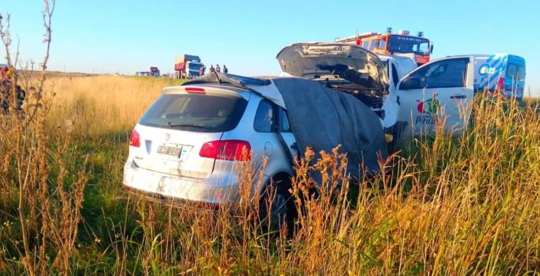 Tragedia en la Ruta 33: tres muertos en un choque frontal en Guaminí