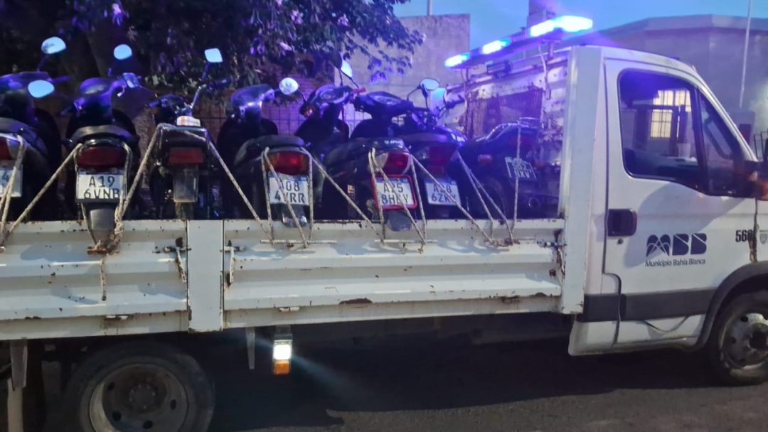 Amplio operativo contra motochorros en Kilómetro 5: secuestran 12 motos y detienen a dos personas