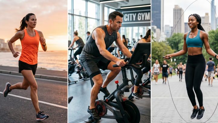 Qué ejercicio quema más calorías en poco tiempo: correr, bicicleta o saltar la soga