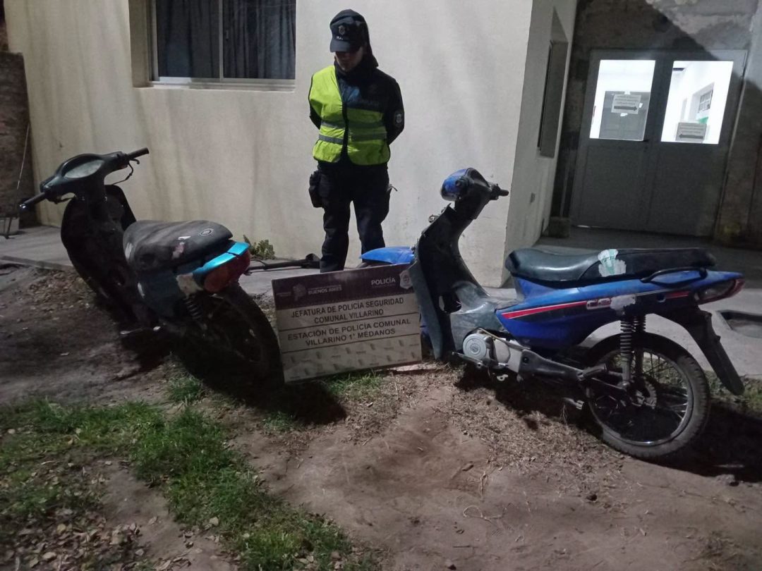 Robaron dos motos del galpón de secuestros en Médanos y la Policía las recuperó horas después