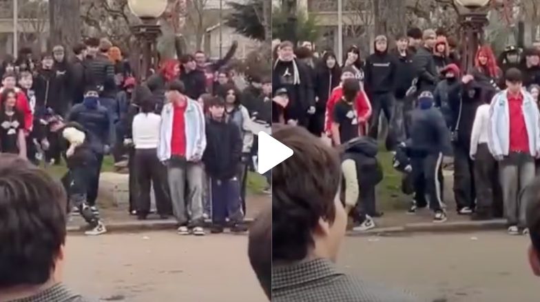 Video: se juntaron a “farmear aura” en una plaza de Mar del Plata y los atacaron a piedrazos y botellazos