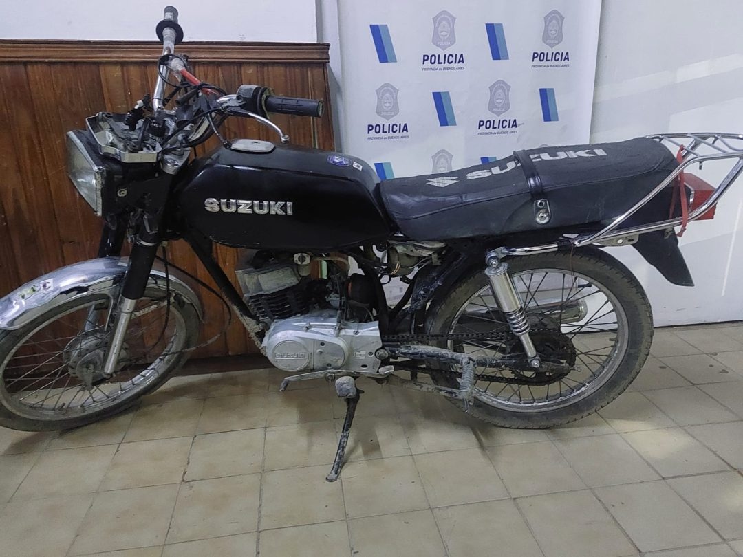 Lo detuvieron por circular con una moto robada