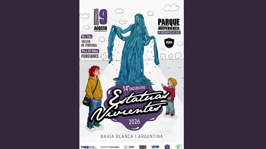 Bahía Blanca será sede del 14° Encuentro “Estatuas Vivientes 2026”