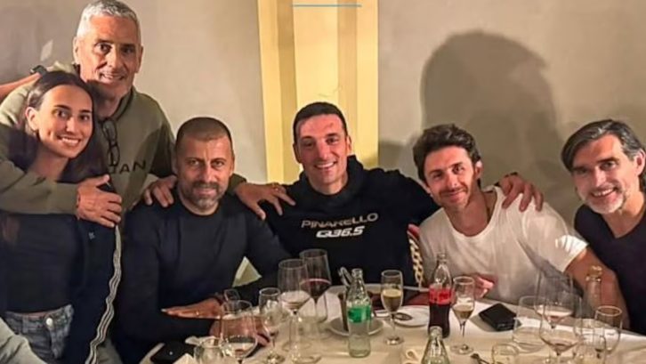La salida nocturna de Lionel Scaloni y el cuerpo técnico de la Selección: cenaron en Belgrano y sorprendieron a los vecinos